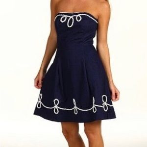 Lilly Pulitzer Blossom Dress - True Navy Anchor Jacquard